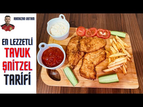 😋En Lezzetli En  Nefis TAVUK ŞNİTZEL TARİFİ  💯EVDE ŞNİTZEL Nasıl Yapılır❓Öğrenci için kolay tarifler