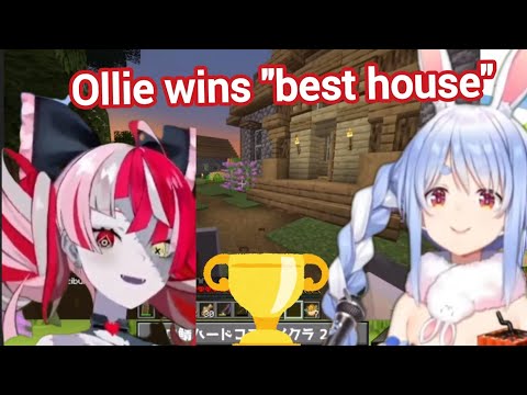 INSANE Plot Twist: Ollie Wins Pekora's Minecraft House Contest!