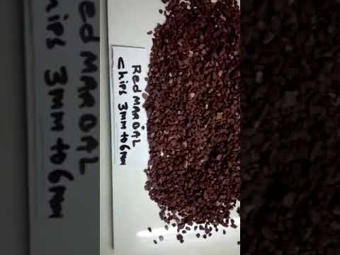 Natural chicken blood red marble crumb & chips pea gravel st...