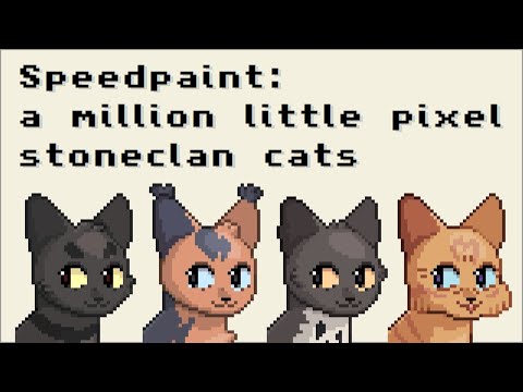 Speedpaint: A Million Stoneclan Pixel Headshots