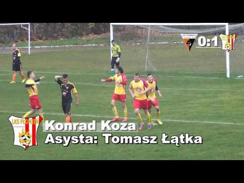 Konrad Koza 0:1 (28') 14 kolejka Okręgówki: Turbacz Mszana Dolna - Płomień Limanowa