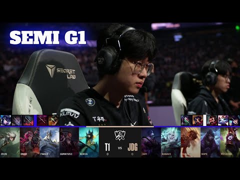 T1 vs JDG - Game 1 | Semi Finals LoL Worlds 2022 | T1 vs JD Gaming - G1 full game