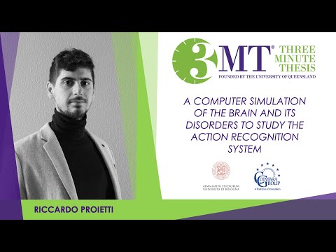 Three Minute Thesis Competition 2021: Riccardo Proietti – University of Bologna.