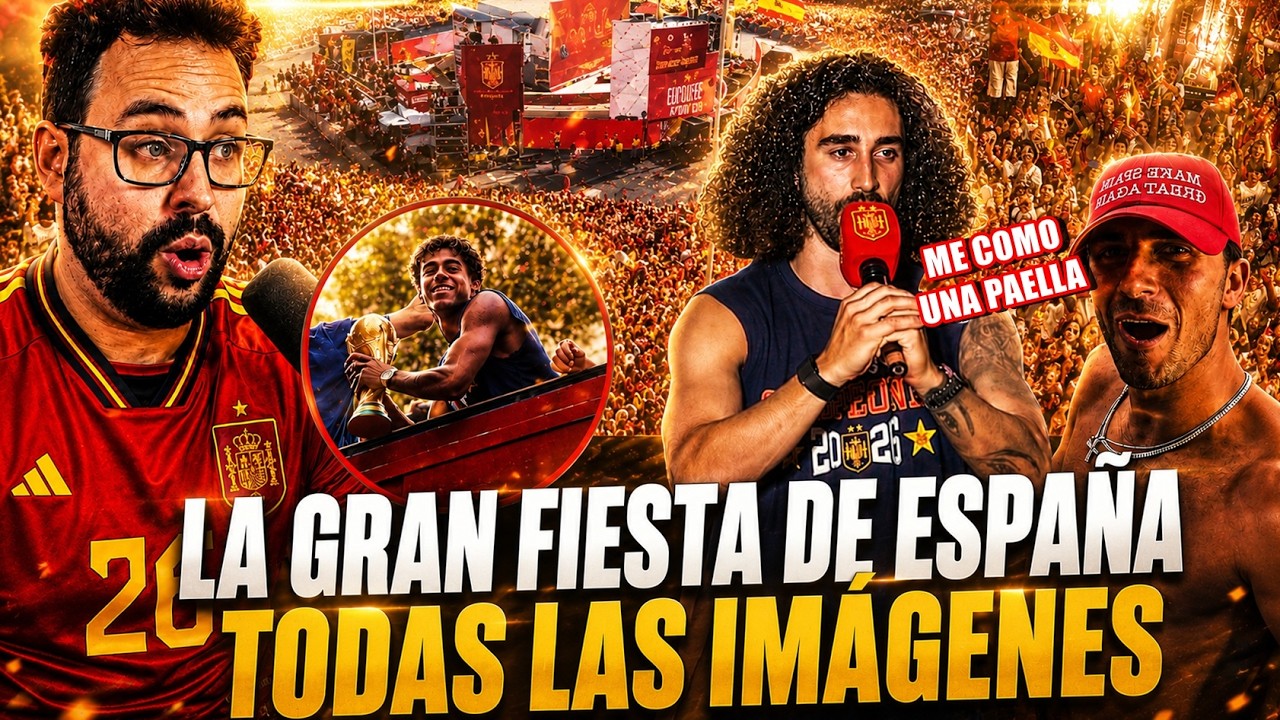 🏆ASÍ FUE la GRAN FIESTA de ESPAÑA ¡BAILES, CÁNTICOS, RISAS...! MILLONES de PERSONAS ¡INOLVIDABLE!