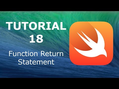 Swift Programming Tutorial 18 Function Return Statement