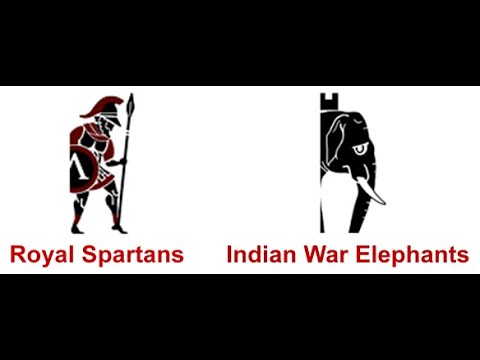 Total War: Rome II 1vs1: Royal Spartans vs Indian War Elephants