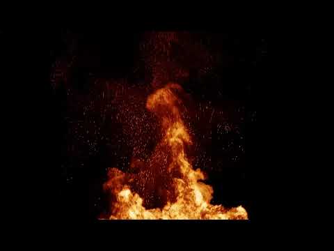 Burning Fire Loop - Fire Particle Black screen video background HD - Overlay effects free download