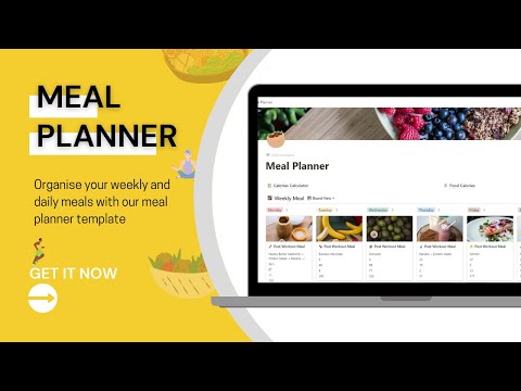 Meal Planner | Notion Template | Prototion