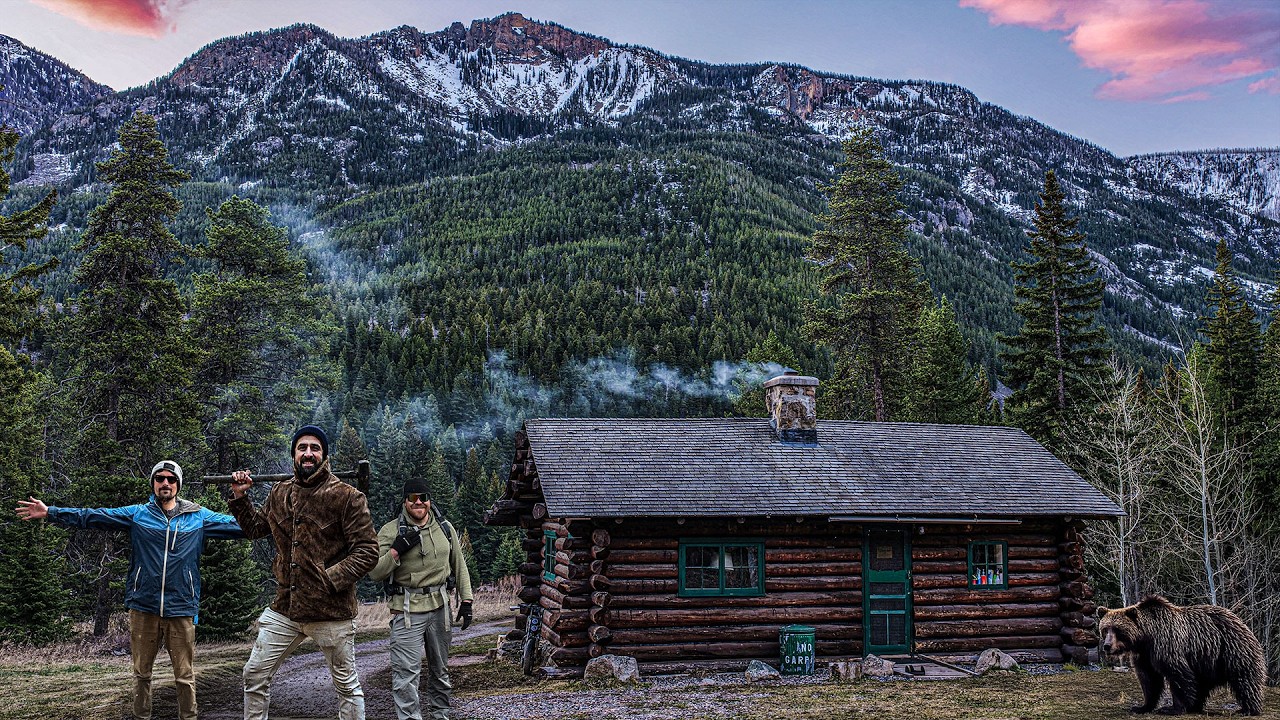Surrounded by GRIZZLY BEARS at a Log Cabin in Montana!
