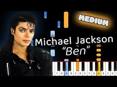 Obejrzyj, jak gram „Ben” – Michael Jackson (wersja fortepianowa dla średnio zaawansowanych i wers...