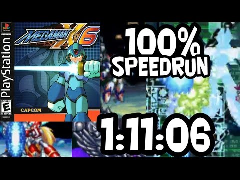 Mega Man X6 100% Speed Run in 1:11:06