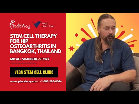 Logo of El viaje de Michael Svanberg: Terapia con células madre para la osteoartritis de cadera en la Clínica Vega de Bangkok, Tailandia.