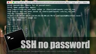 SSH without password | Tutorial