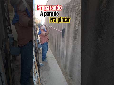 PREPARAR PAREDE PRA PINTAR #diy #construcao #pintura #shorts #pintar #tinta #reforma #construction