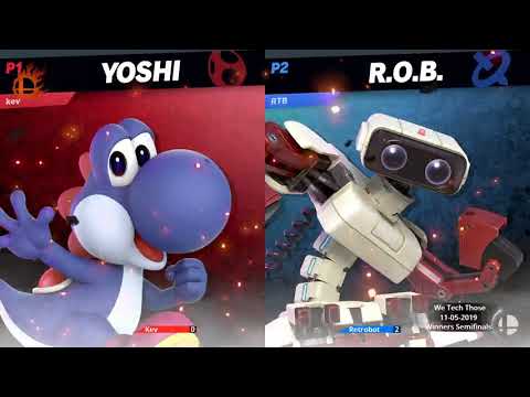We Tech Those 9 Kev (Robin, Yoshi) vs Retrobot (ROB) Winners Semis