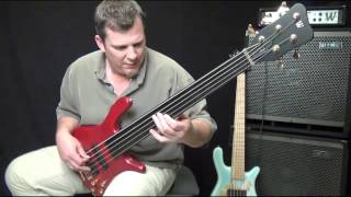 Video thumbnail for Warwick Streamer Stage 1 Fretless 5 String Bass Demo - Andy Irvine by Andy Irvine