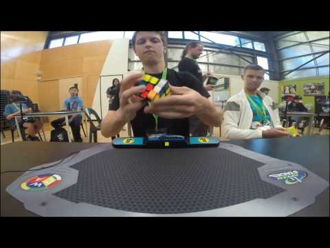 Feliks Zemdegs  broke the 3X3 Single WR with 4.73s by GAN356 Air in 2016 POPS Open