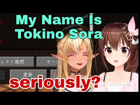Tokino Sora Think She's Not Famous | Minecraft [Hololive/Eng Sub]