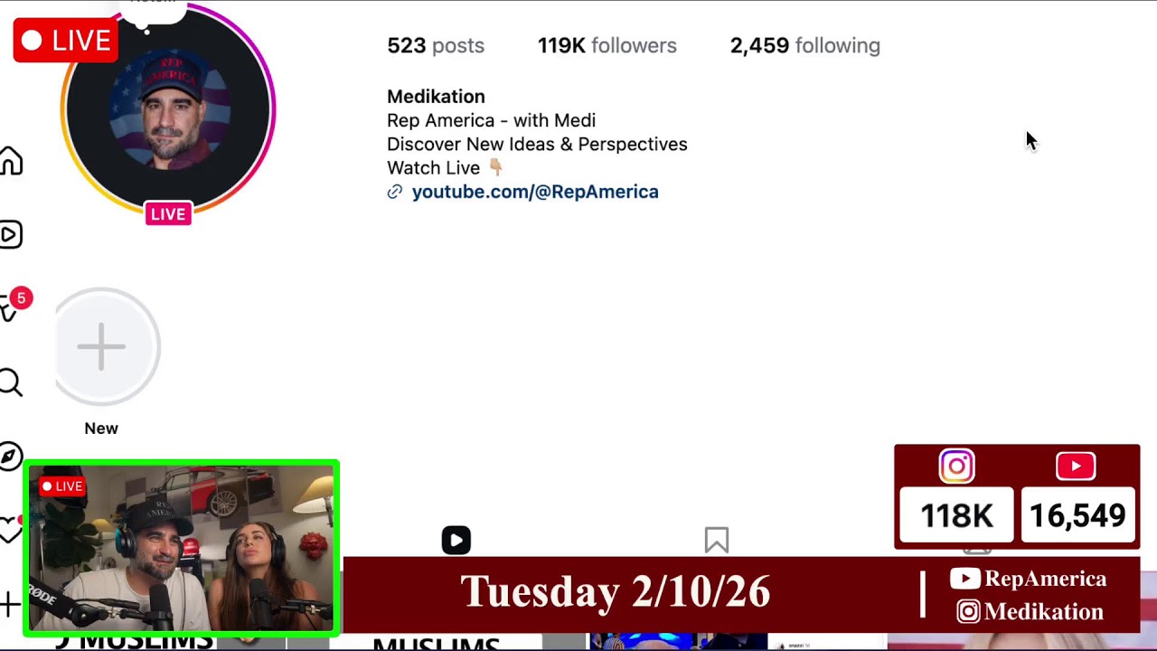 Tuesday February 10 2026 - Rep America with Medi - LIVE
