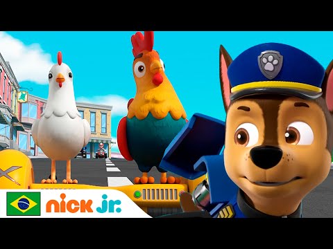 Capa de Patrulha Canina | Patrulha Canina salva Galinheta e Roosterio! | Nick Jr. em Português