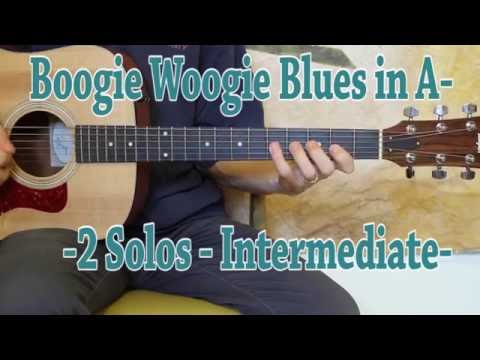 Boogie Woogie Blues in A - Blues Guitar Lesson