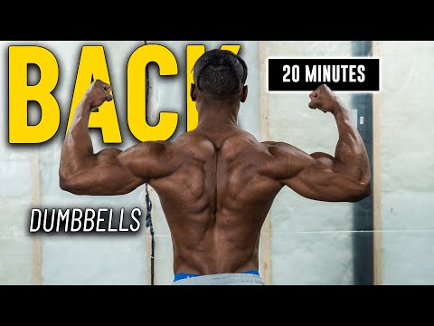 20 Minute Dumbbell Back Workout | Build & Burn #2