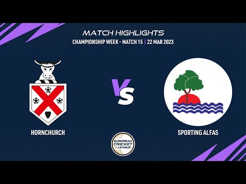Championship Week, Match 15 - HOR vs SAF | Highlights | European Cricket League 2023 | ECL23.099