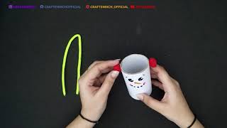 DIY Christmas Craft - Snowman out of Toilet Paper