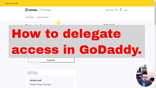 How To Delegate Access in GoDaddy