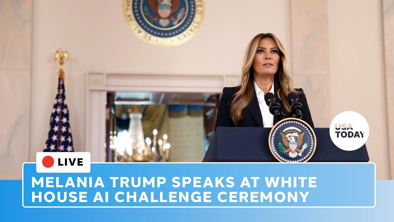 Live: Melania Trump speaks at Presidential AI Challenge National Champion ceremony at White House