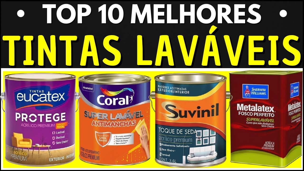 10 Melhores Tintas Laváveis | Tinta de Parede | Melhor Tinta de Parede Lavável | Tinta Acrílica