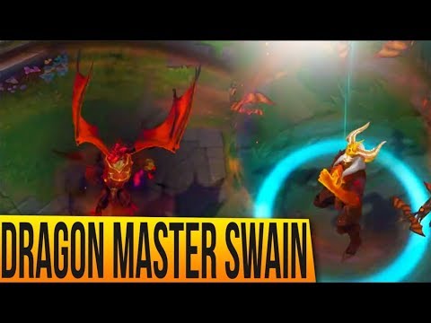DRAGON MASTER SWAIN Skin Preview - League of Legends