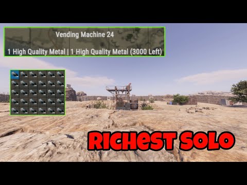 Solo Abusing HQM Quarry - Rust Console Edition 