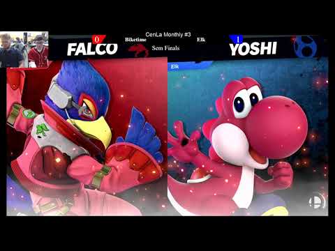 CenLa Monthly #3 - Biketime(Falco) vs Elk(Yoshi) Winner's Semis