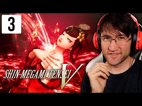 Shin Megami Tensei V Blind Playthrough || Part 3: Meeting the Angels at the Diet Building!!!