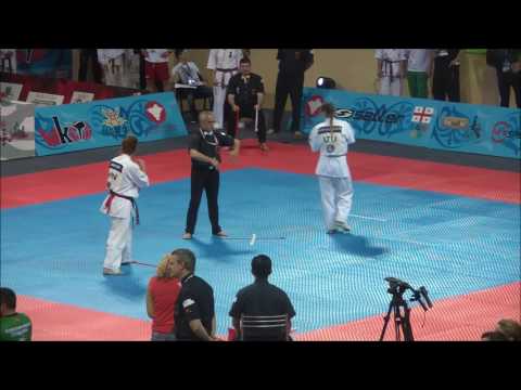 EC2016 Women Semi Finale 55 60kg Lídia Körmöndi Hungary AKA Vs Gabija Gudeliauskaitė Lithuania SHIRO