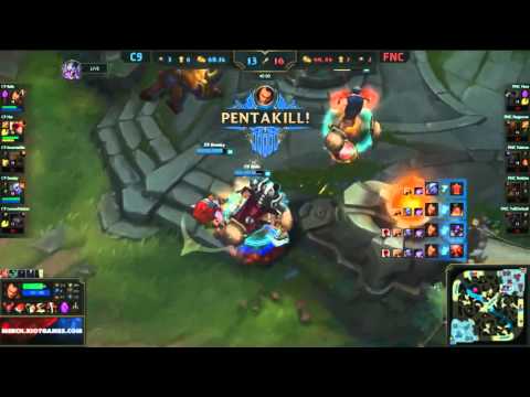 C9 Balls Pentakill Darius (C9 vs FNC) 2015 League of Legends World Championship