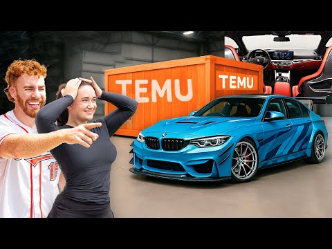 I Turned my CHEAP BMW M3's Interior into a $100,000 SUPERCAR Interior From TEMU!!
