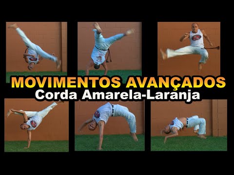 Movimentos e Golpes Avançados da capoeira (Ataques / Esquivas /contra ataques) corda Amarela-Laranja