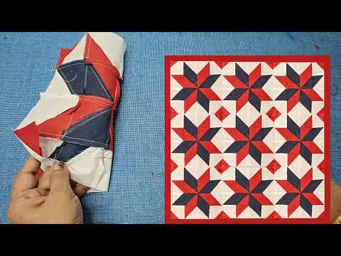 How to make a Dashing Star Quilt Pattern / Quilt Pattern / Star quilt pattern cutting and stitching