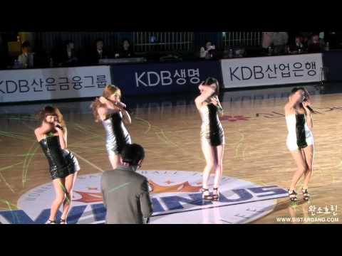 111016 WKBL KDB생명 vs 삼성생명 씨스타(Sistar) - So Cool