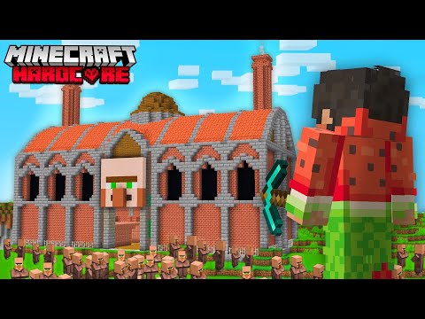 J’ai construit une USINE à VILLAGEOIS ULTIME sur Minecraft Hardcore !