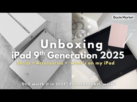 IPAD 9th GEN UNBOXING AND SETUP + ACCESSORIES- Still worth it in 2025? Amazon refurbished