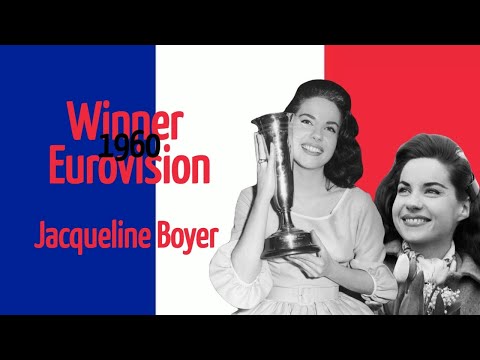 Winner  Eurovision 1960 Jacqueline Boyer - Tom Pillibi - France.
