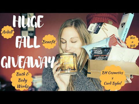 HUGE FALL GIVEAWAY︱MAKEUP, HOME DECOR & MORE︱ Video