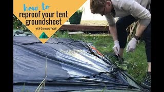 How to reproof your tent groundsheet with Grangers Fabsil