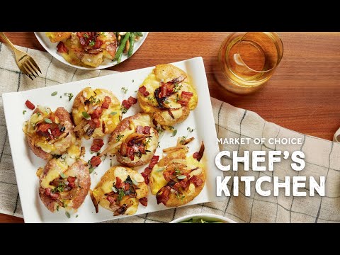 Smashed Potatoes with Raclette Cheese Recipe | Chef’s Kitchen with Chef Greg