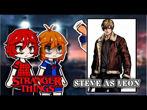 Stranger Things react to Steve as Leon S Kennedy||Eng/Ru||Part 1/2|Stranger Things||Resident Evil|2x