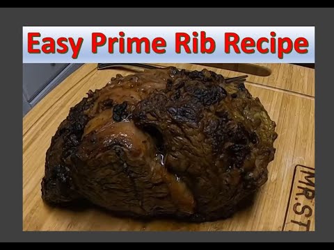 EASY CAMP COOKING PRIME RIM RIB RECIPE - Dutch Oven Rib Roast cooked on coals in a camp oven.