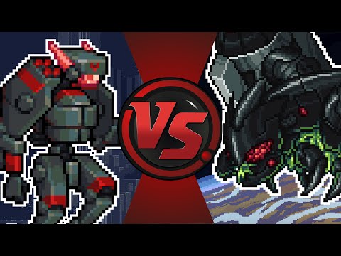 Omega Obliterator vs Plaguebringer Goliath (Mod of Redemption VS Calamity mod) | Tmodbrawl